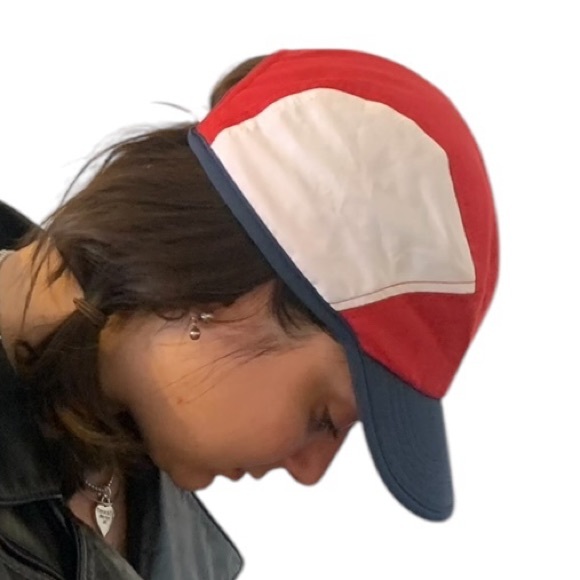 NWOT Adjustable Red, White, and Blue Color-block Ball Cap Hat - Picture 9 of 16